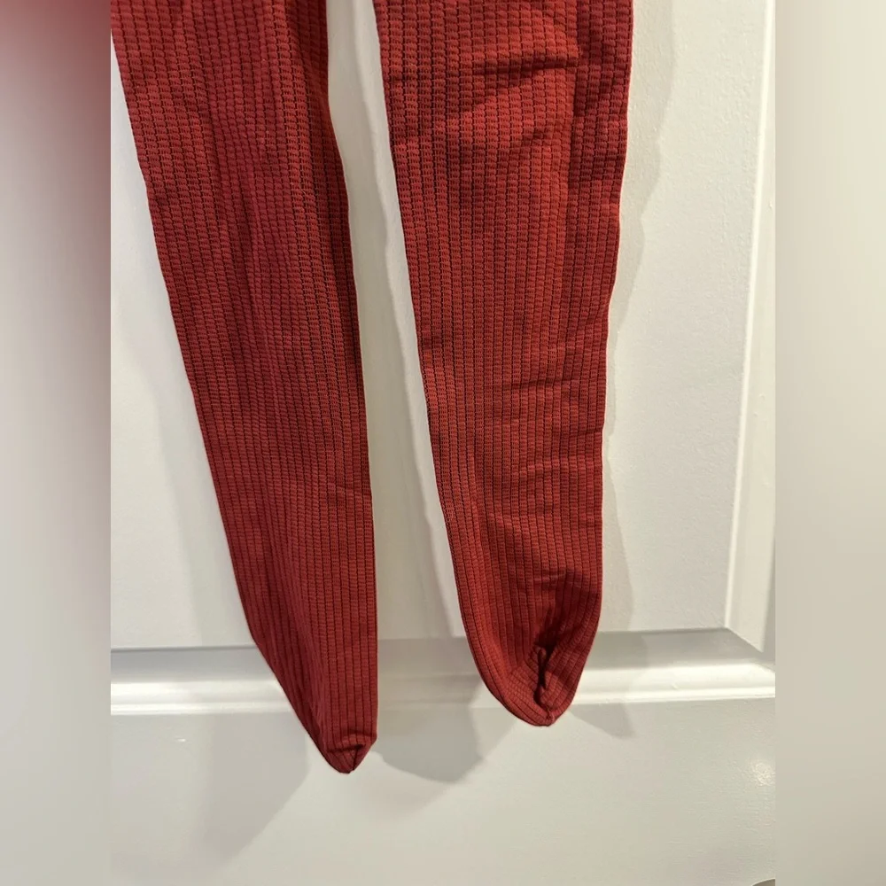 Wolford Patterned Thick Karter Fashion Tights in Red/Black